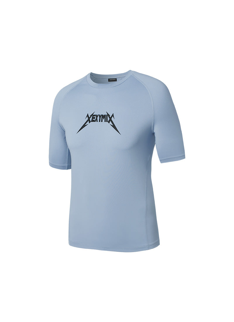 NX Men's Aero Muscle Fit Short Sleeve - Sky Blue