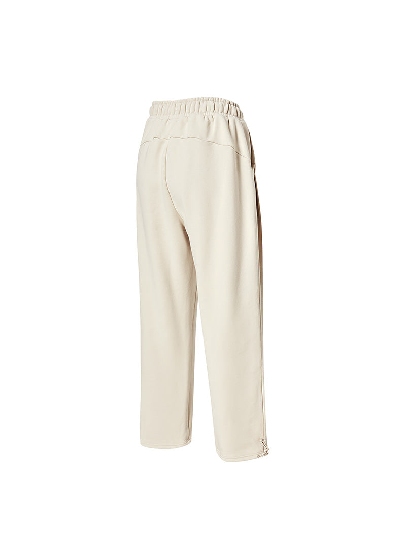 Softree Pintuck Wide Pants - Tarte Beige