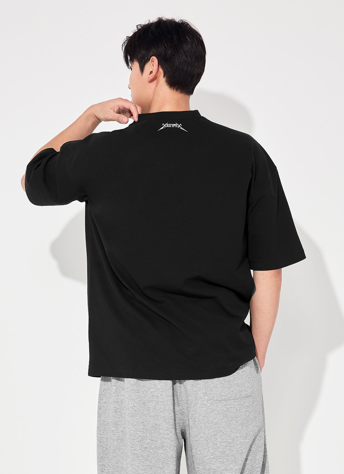 NX Men's Heavy Cotton Overfit Short Sleeve - Black