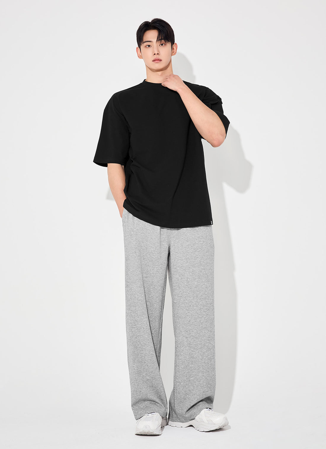 NX Men's Heavy Cotton Overfit Short Sleeve - Black