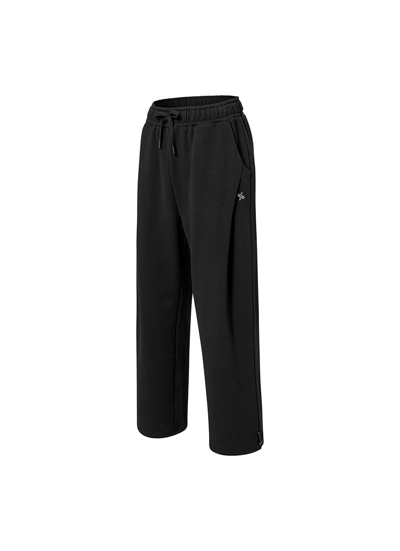 Softree Pintuck Wide Pants - Black