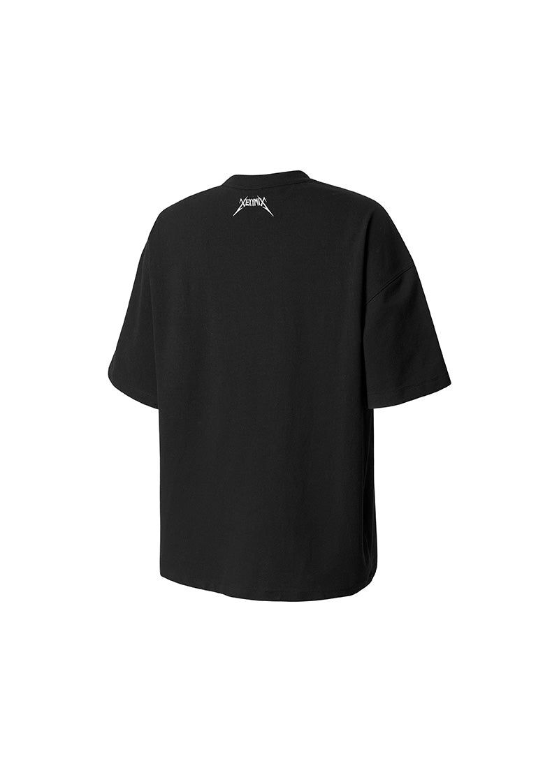 NX Men's Heavy Cotton Overfit Short Sleeve - Black