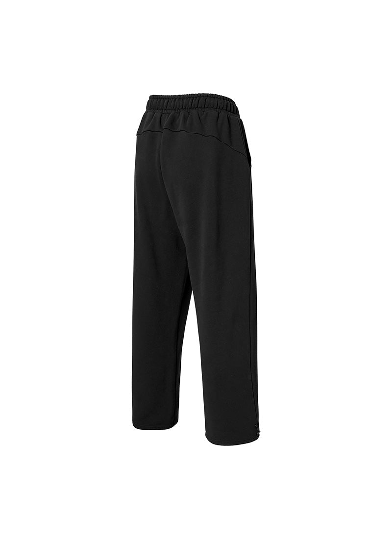 Softree Pintuck Wide Pants - Black