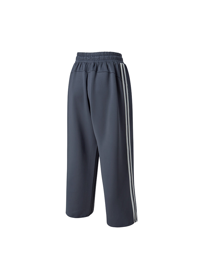 More Trackline Wide Pants - Midnight Blue