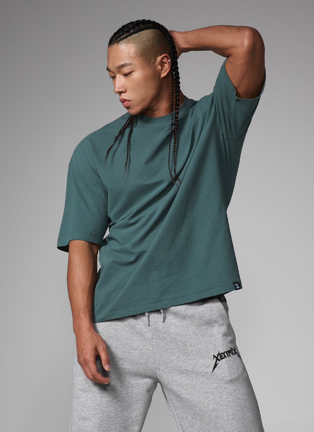NX Men's Heavy Cotton Overfit Short Sleeve - Khaki