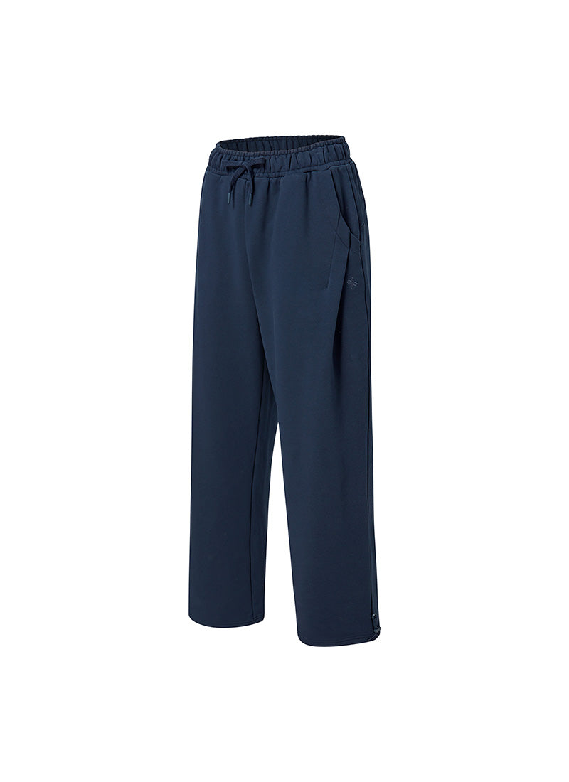 Softree Pintuck Wide Pants - Bermuda Navy