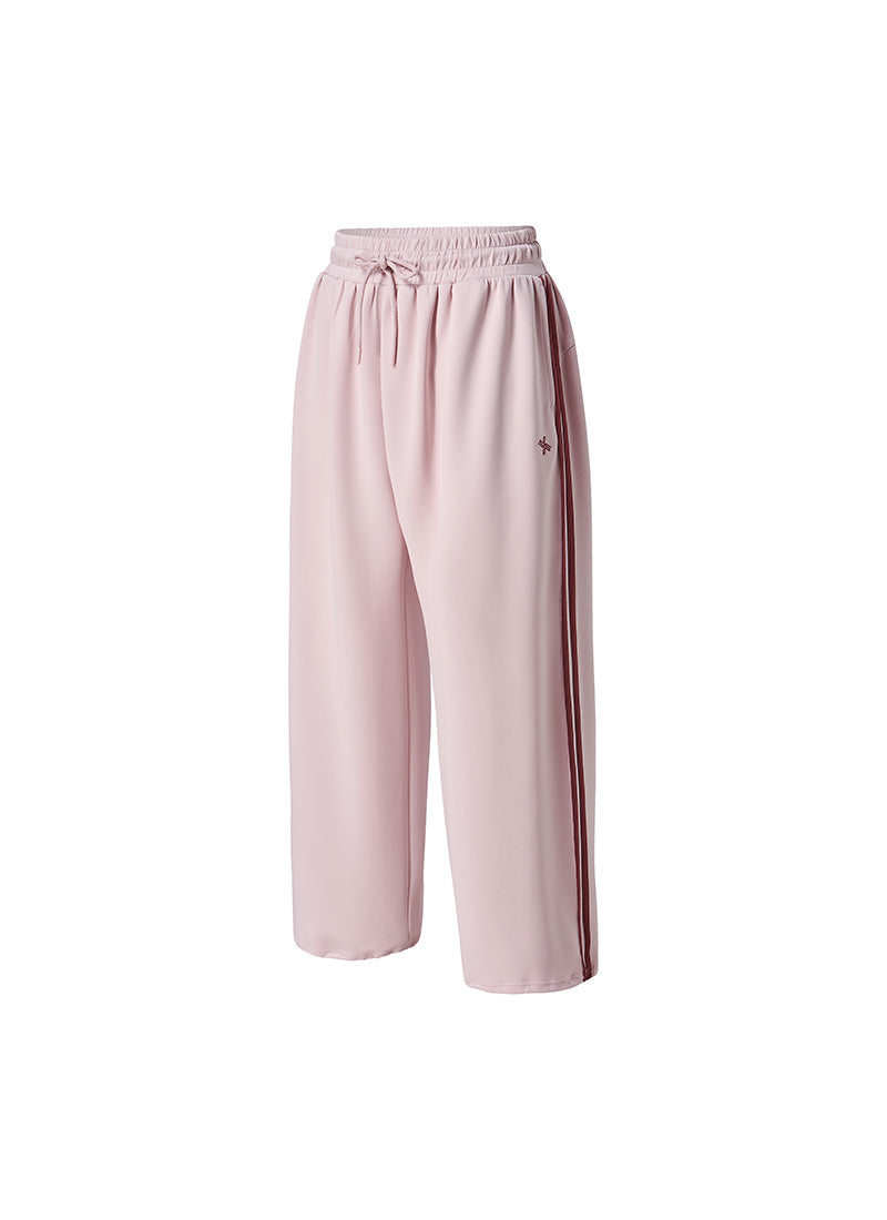 More Trackline Wide Pants - Pink Swan