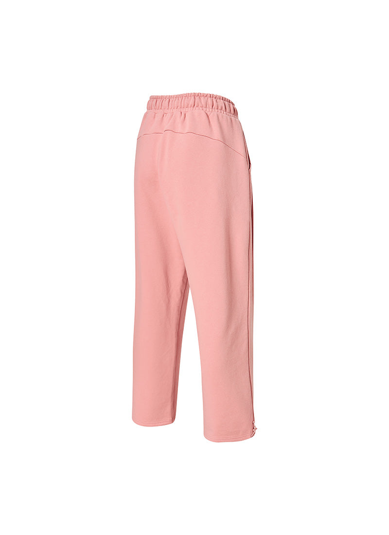 Softree Pintuck Wide Pants - Pink Fudge