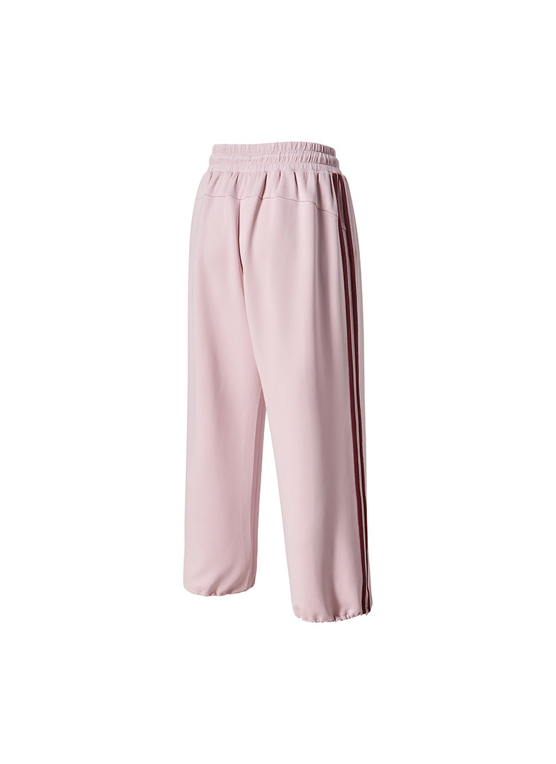More Trackline Wide Pants - Pink Swan
