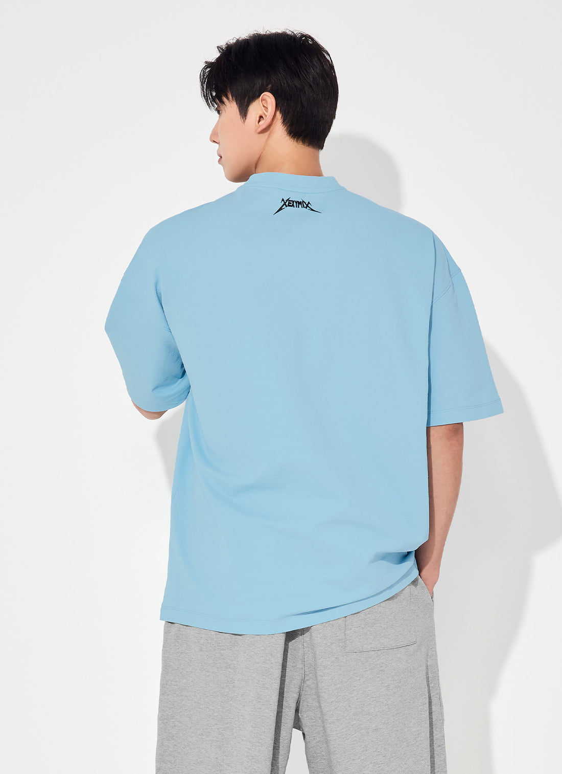 NX Men's Heavy Cotton Overfit Short Sleeve - Sky Blue