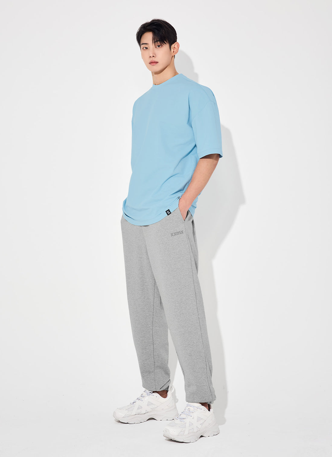 NX Men's Heavy Cotton Overfit Short Sleeve - Sky Blue