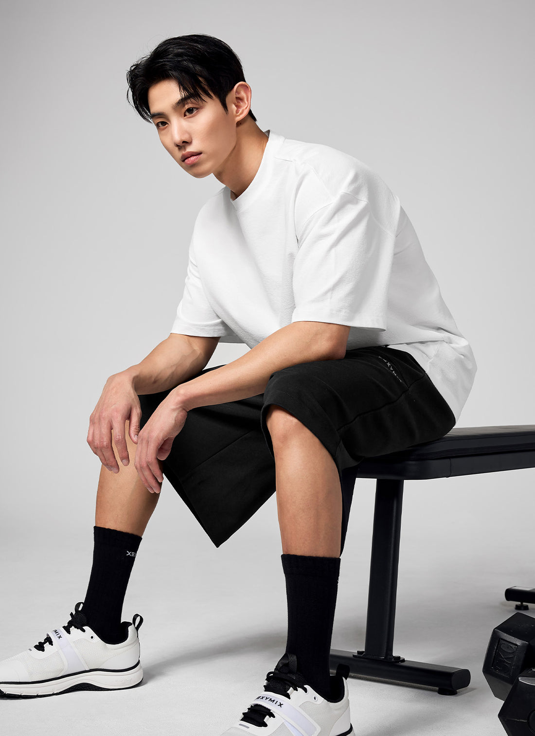 NX Men's Heavy Cotton Overfit Short Sleeve - White