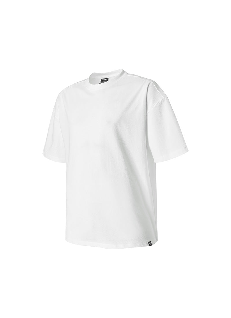 NX Men's Heavy Cotton Overfit Short Sleeve - White