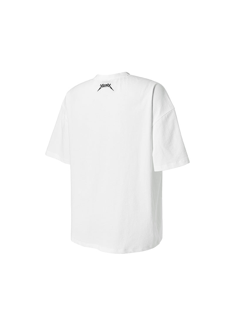 NX Men's Heavy Cotton Overfit Short Sleeve - White