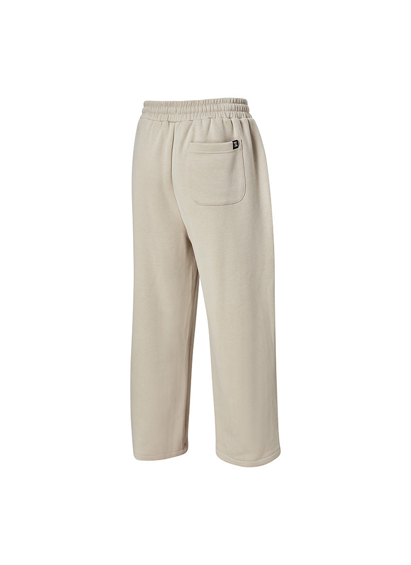 Warm Soft Men's Pintuck Wide Pants - Beige