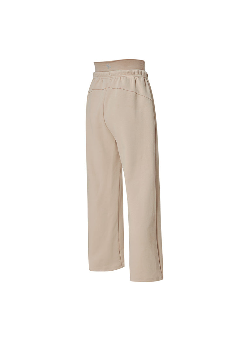 Soft Tension Layered Wide Pants - Joy Beige
