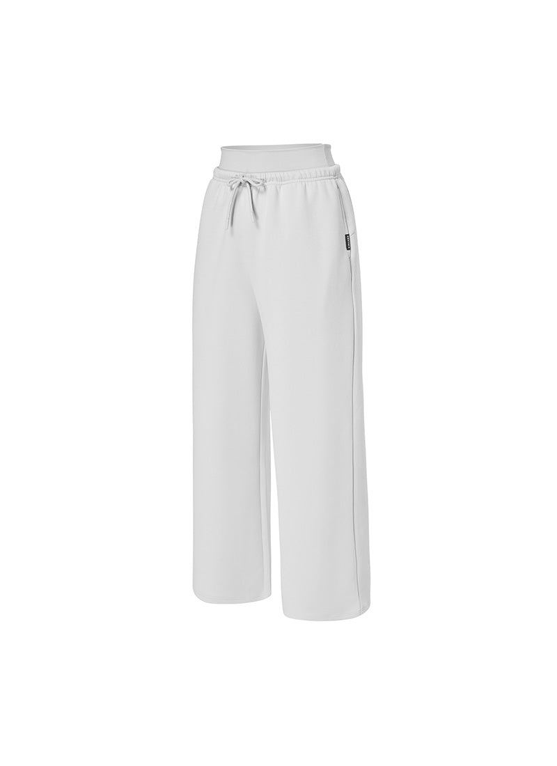 Soft Tension Layered Wide Pants - Glacier Gray