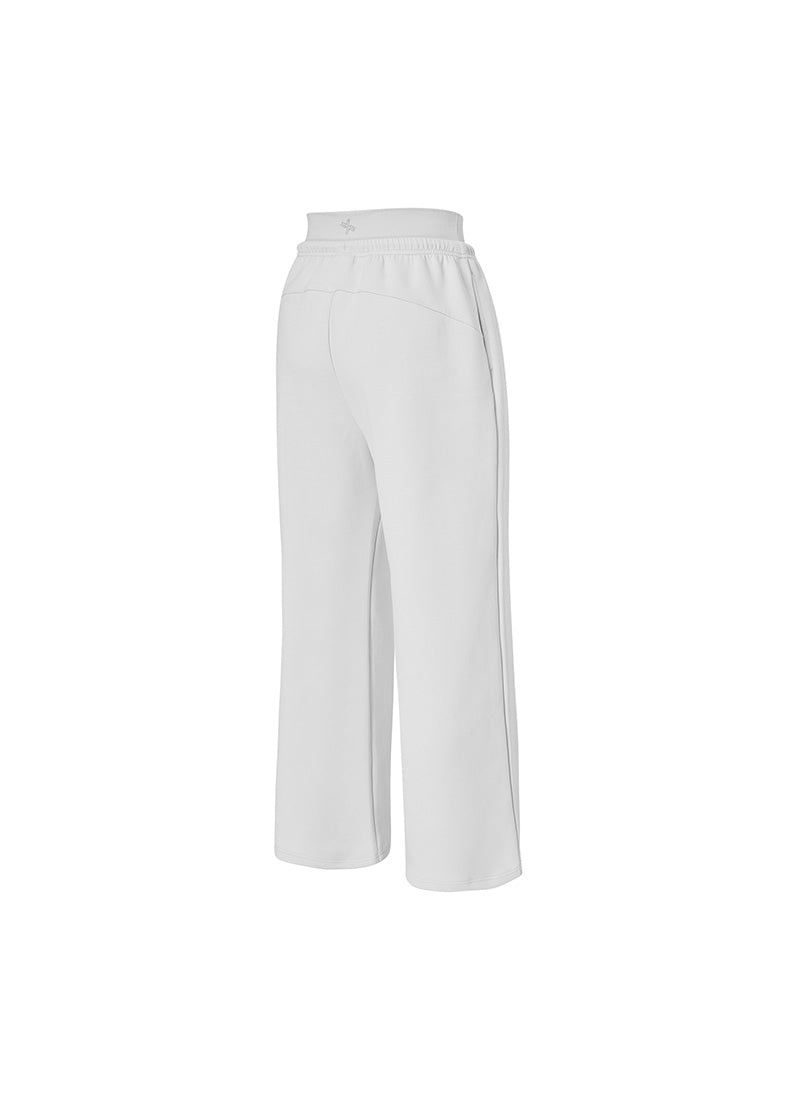 Soft Tension Layered Wide Pants - Glacier Gray