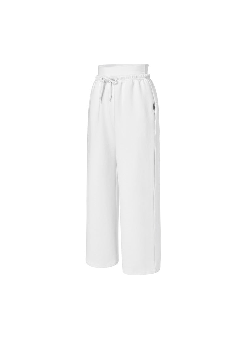 Soft Tension Layered Wide Pants - Ivory