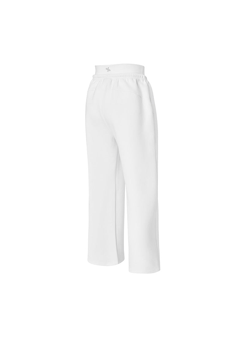 Soft Tension Layered Wide Pants - Ivory