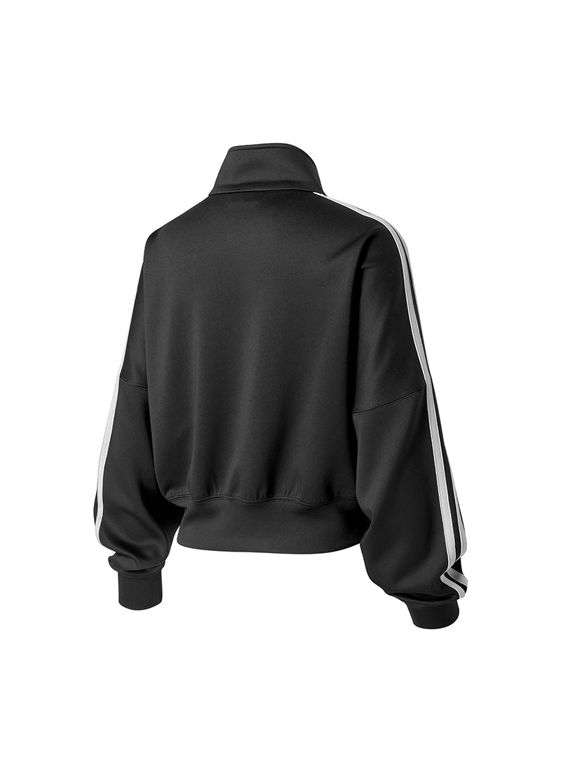 More Trackline Zip Up Jacket - Black