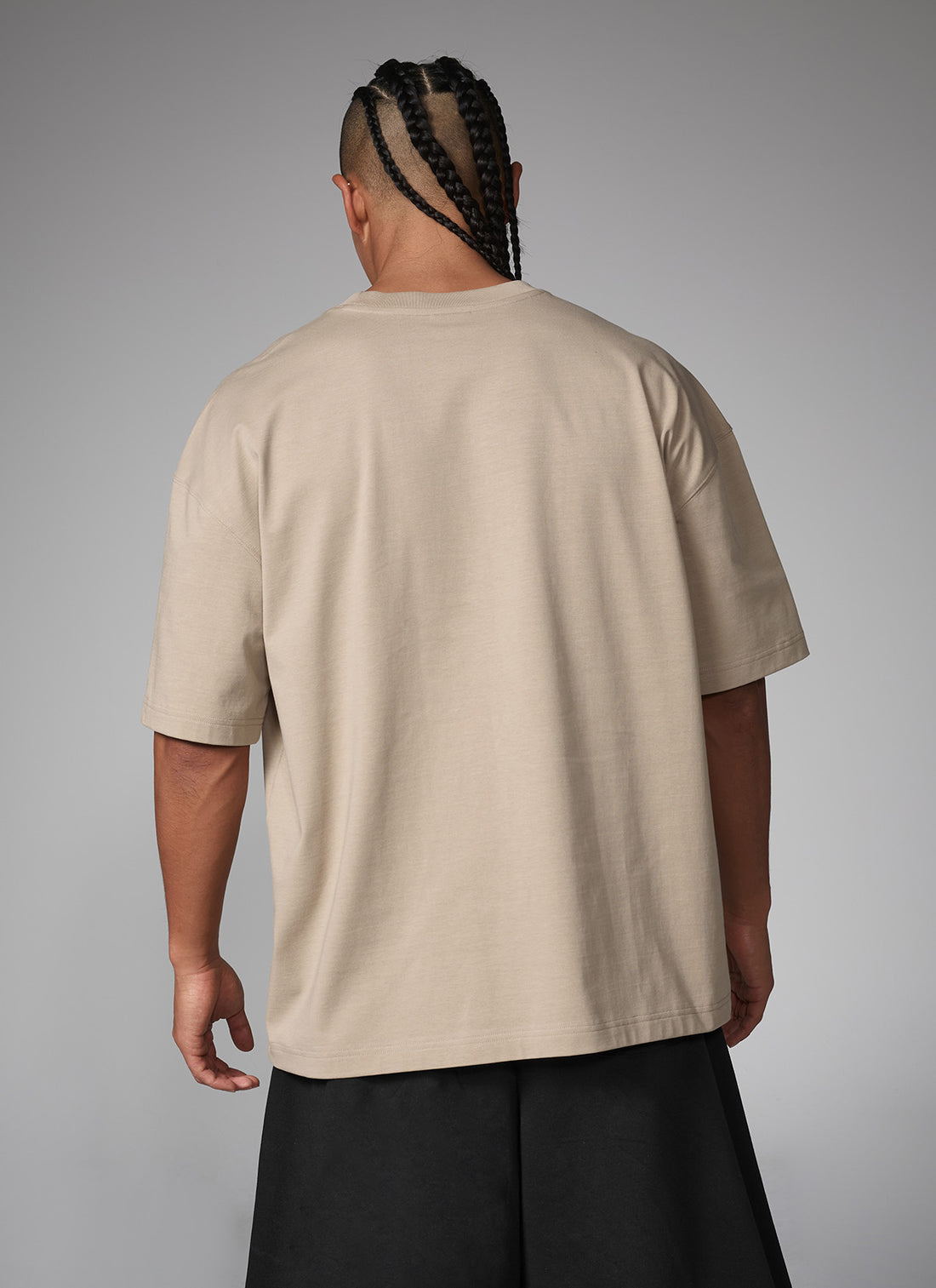 NX Men's Logo Overfit Short Sleeve - Beige