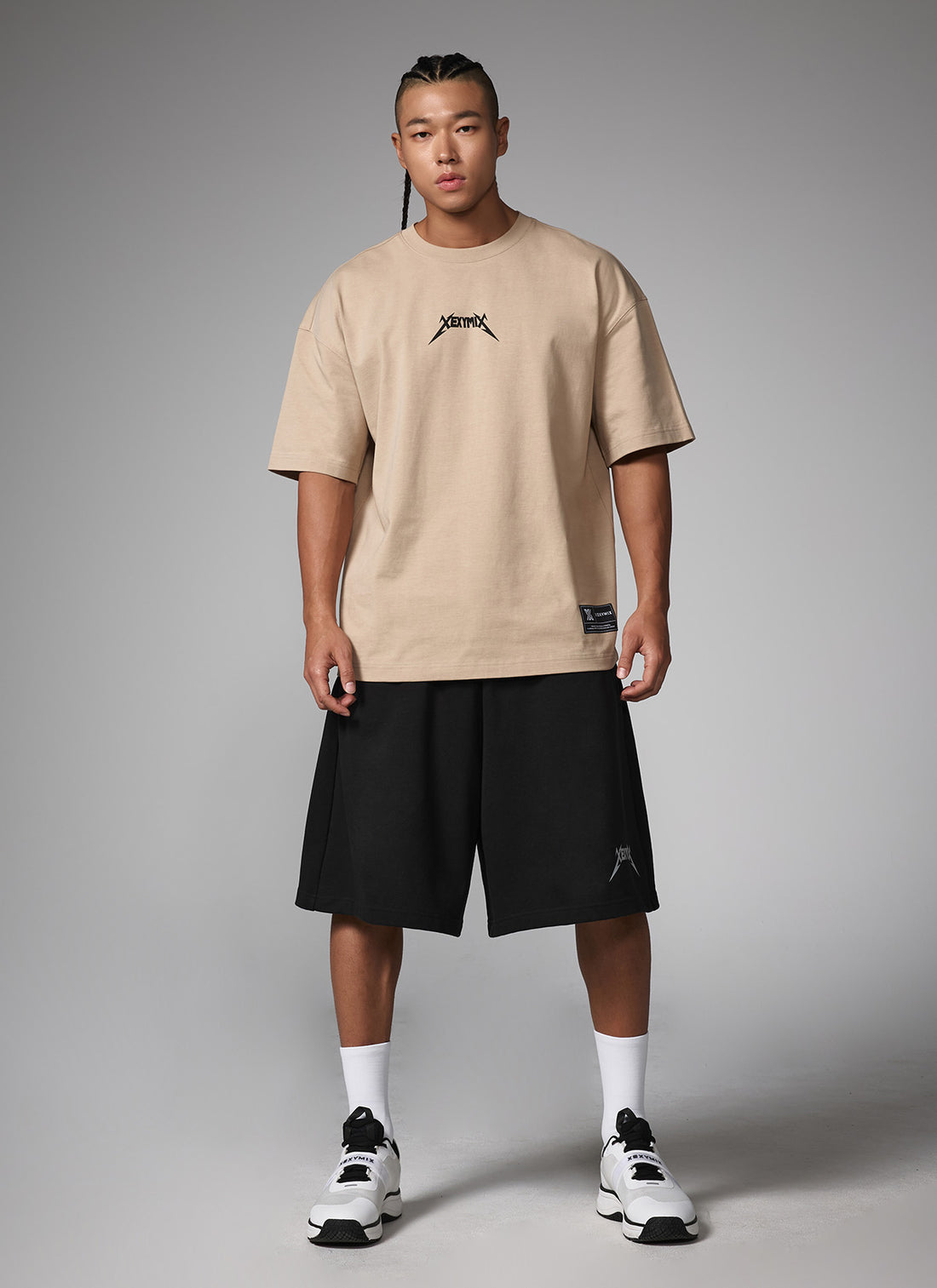 NX Men's Logo Overfit Short Sleeve - Beige