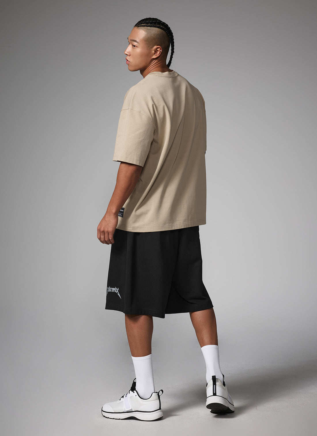 NX Men's Logo Overfit Short Sleeve - Beige