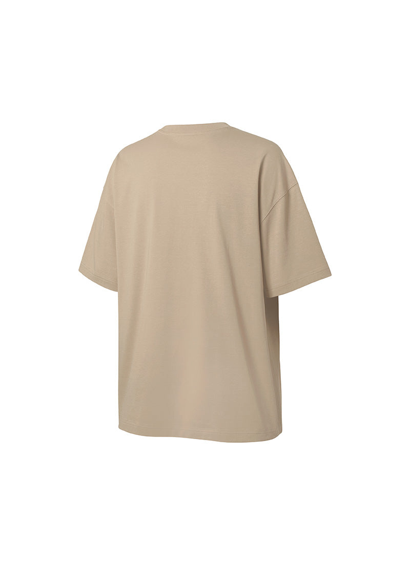 NX Men's Logo Overfit Short Sleeve - Beige