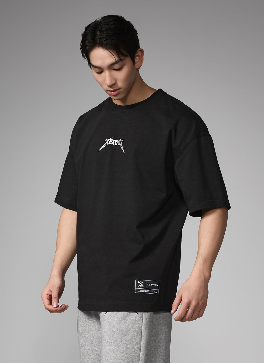 NX Men's Logo Overfit Short Sleeve - Black