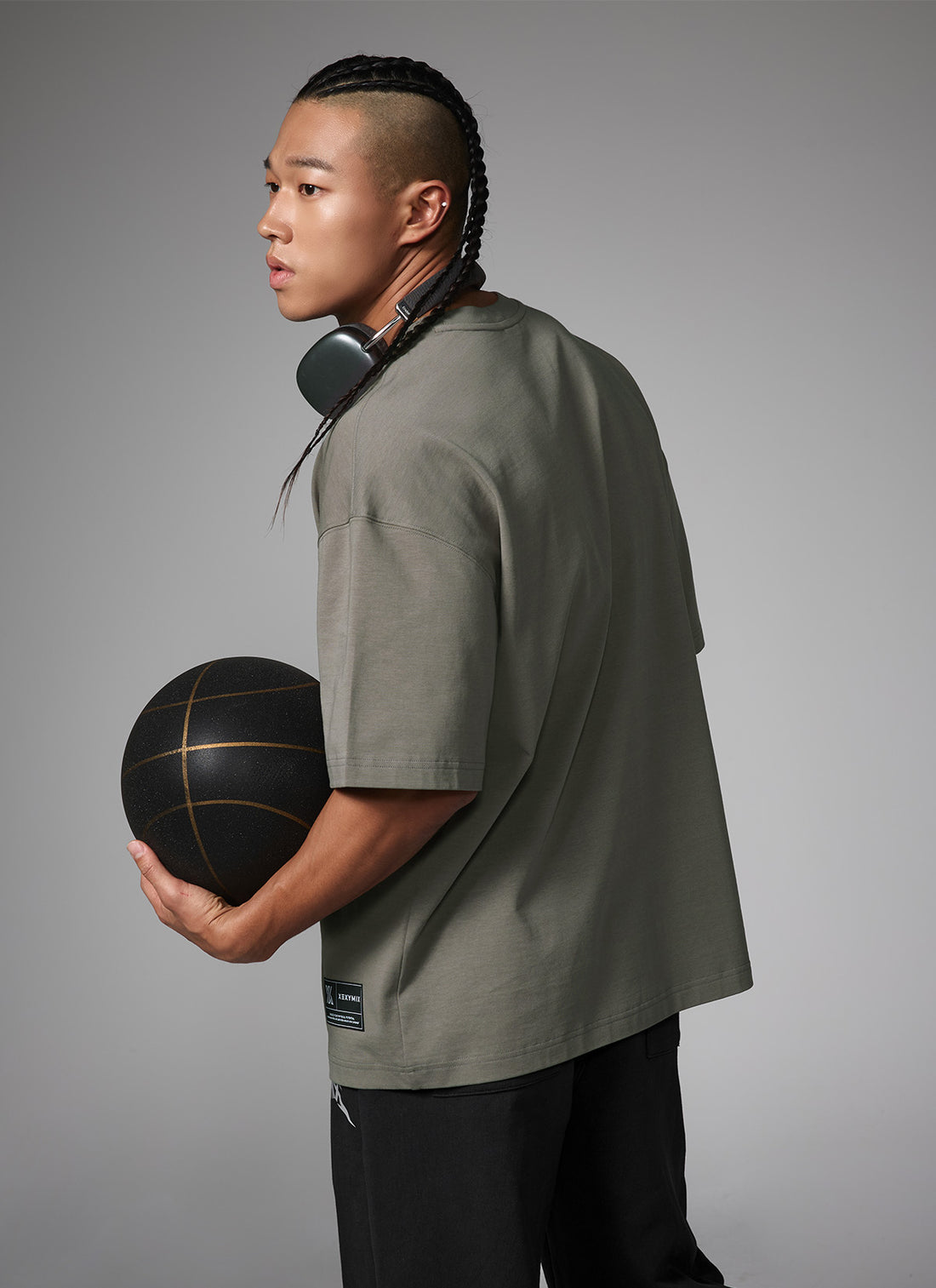 NX Men's Logo Overfit Short Sleeve - Khaki