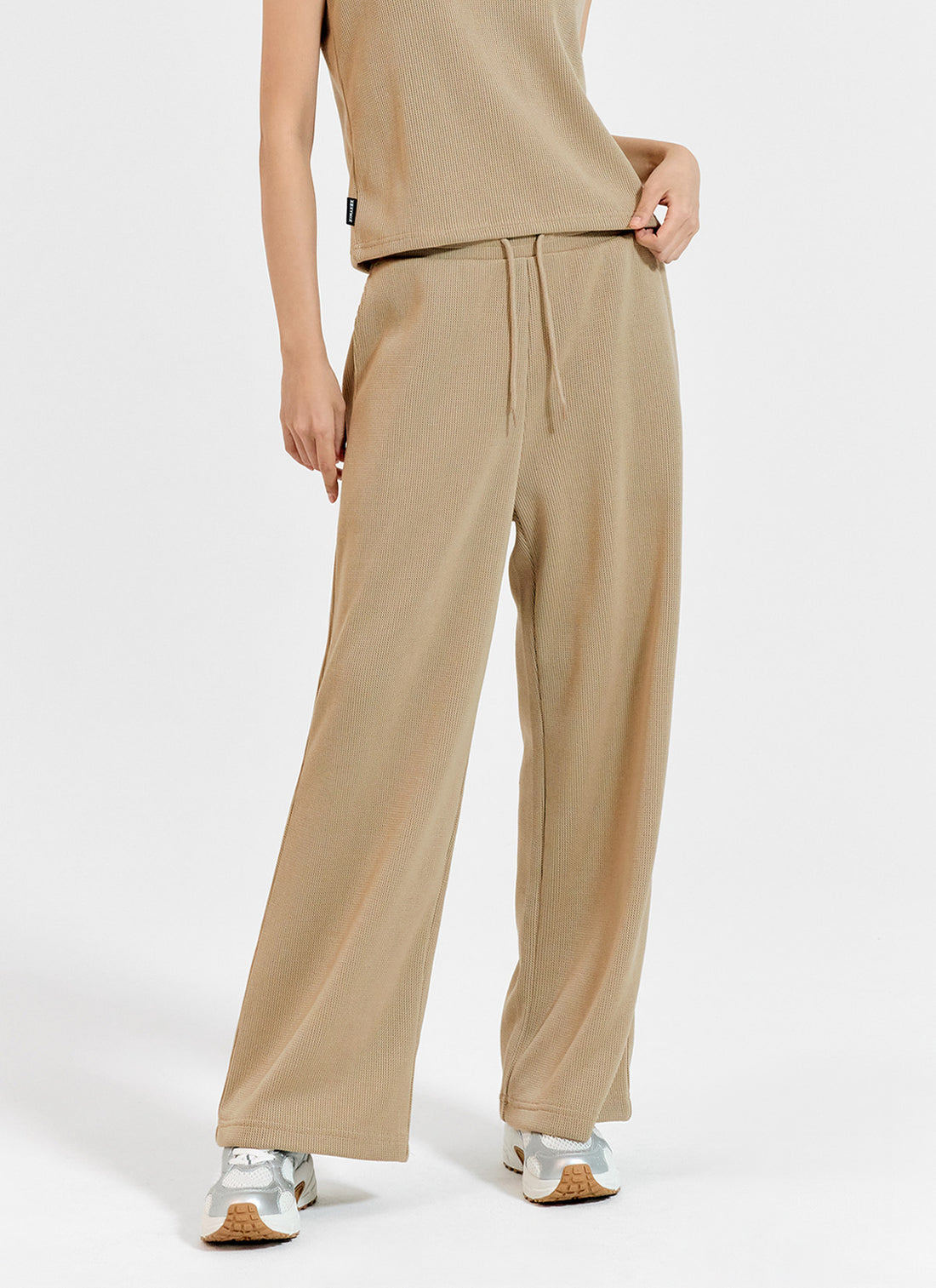 Cozy Banding Wide Pants - Mellow Beige