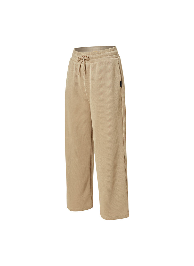 Cozy Banding Wide Pants - Mellow Beige