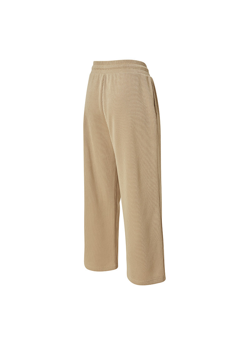 Cozy Banding Wide Pants - Mellow Beige