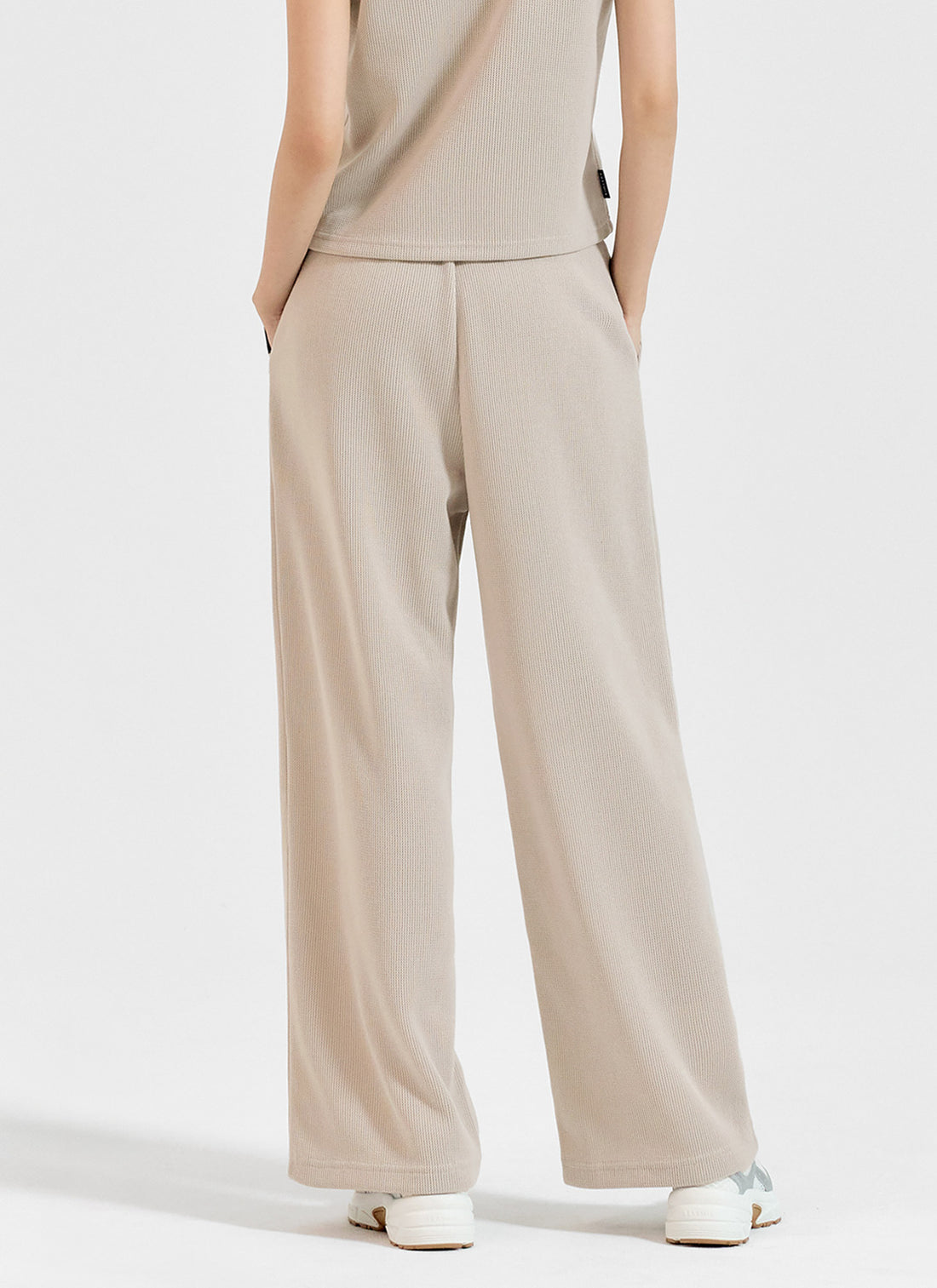 Cozy Banding Wide Pants - Vanilla Beige