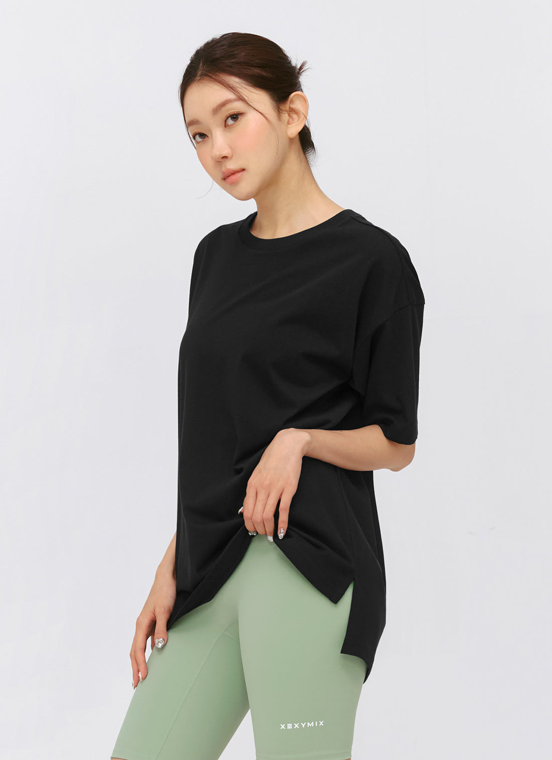 Philipper Cotton Overfit T-shirt - Black