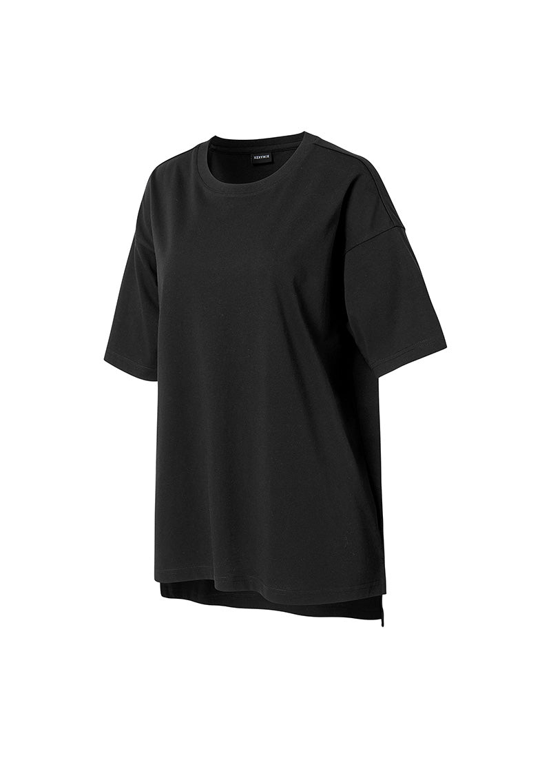 Philipper Cotton Overfit T-shirt - Black