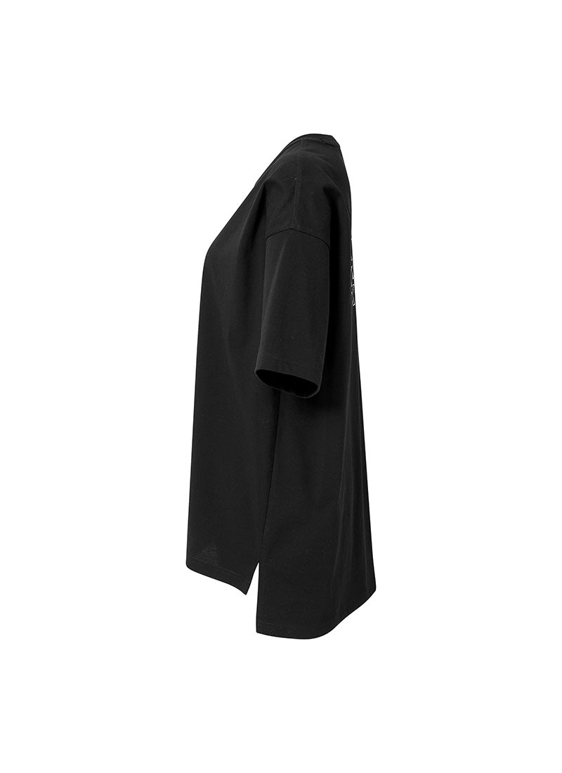 Philipper Cotton Overfit T-shirt - Black