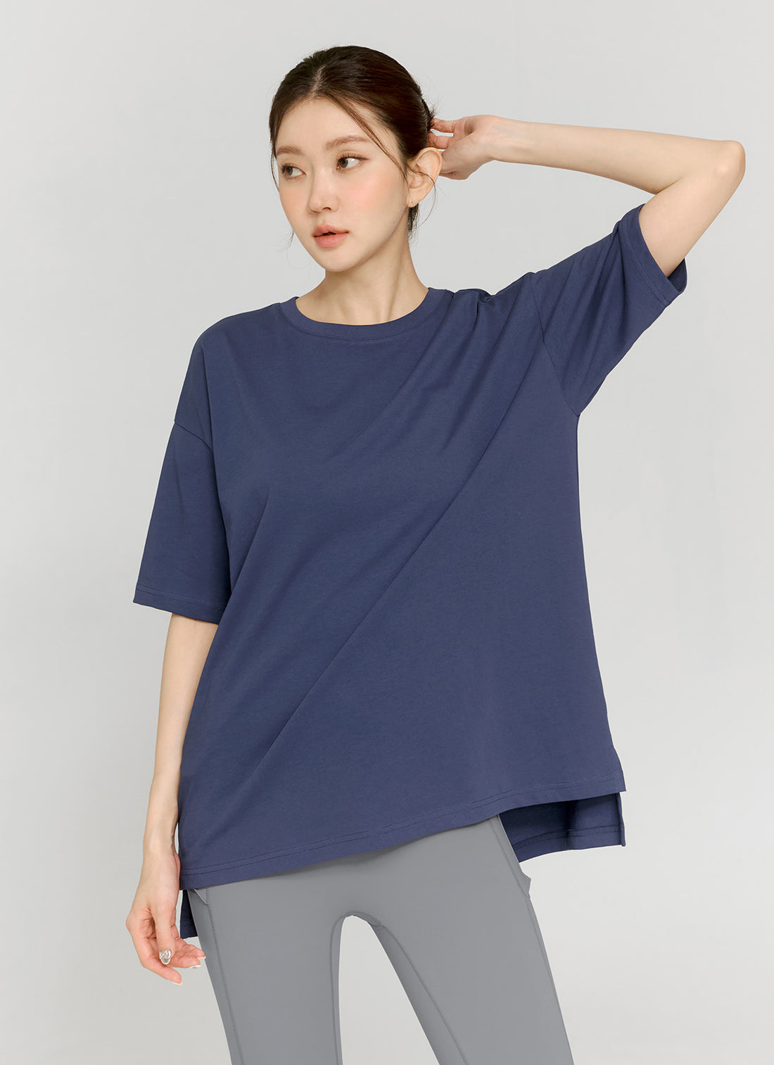 Philipper Cotton Overfit T-shirt - Indigo Purple