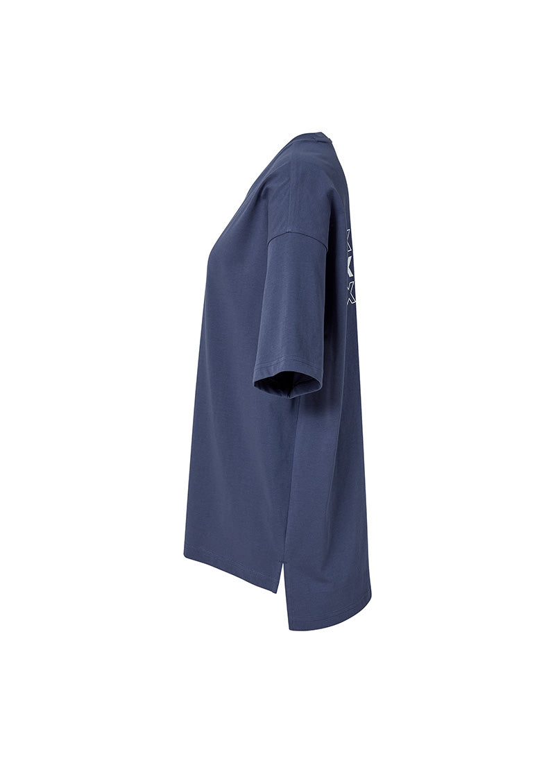 Philipper Cotton Overfit T-shirt - Indigo Purple