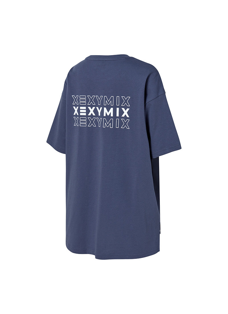 Philipper Cotton Overfit T-shirt - Indigo Purple