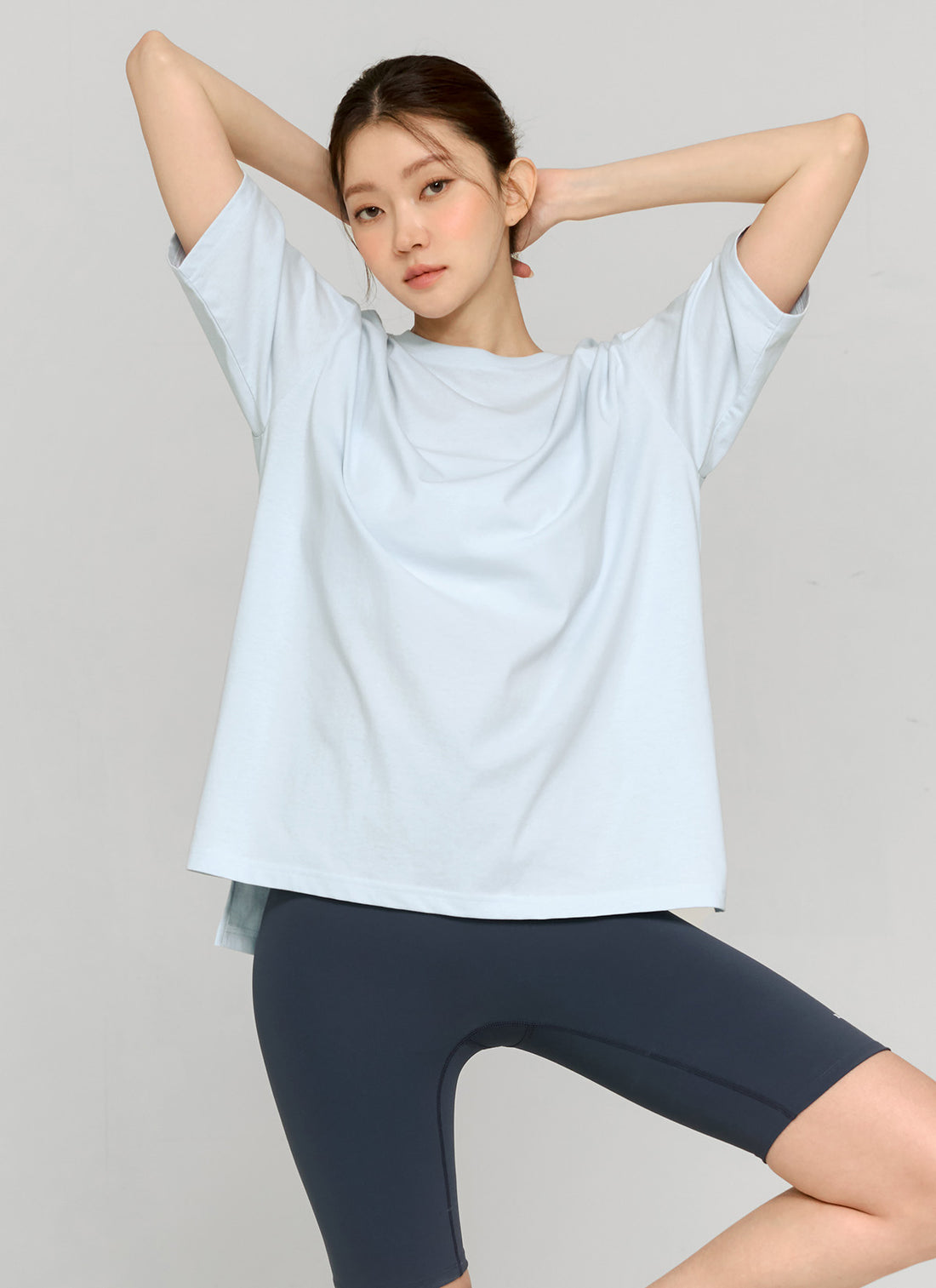 Philipper Cotton Overfit T-shirt - Clear Sky