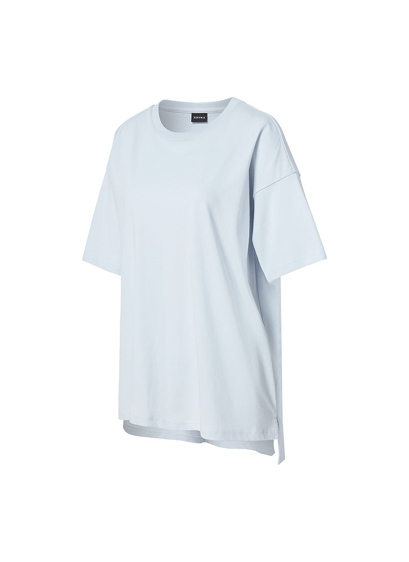 Philipper Cotton Overfit T-shirt - Clear Sky
