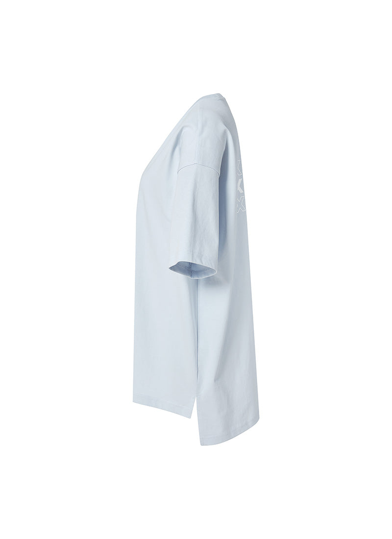 Philipper Cotton Overfit T-shirt - Clear Sky