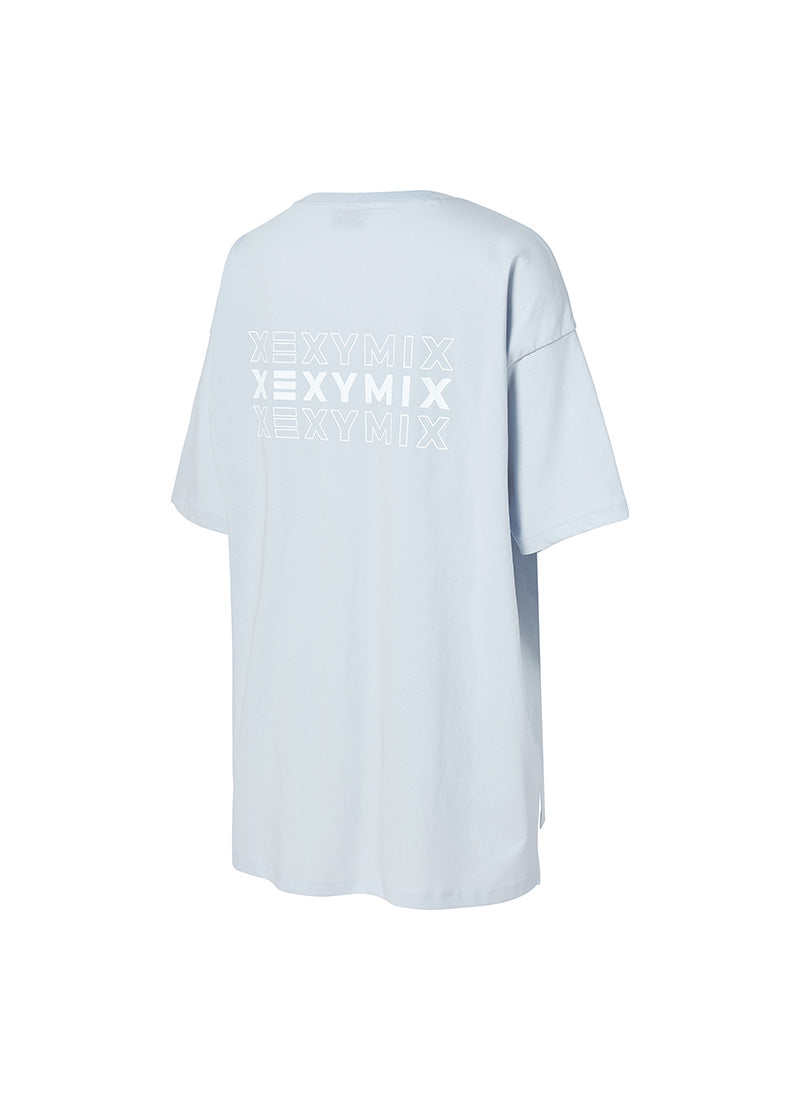 Philipper Cotton Overfit T-shirt - Clear Sky