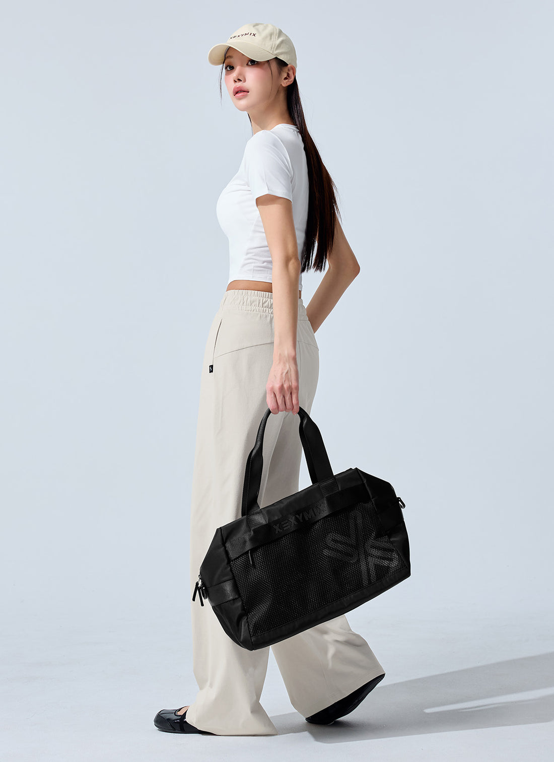 Comfort Tension Basic Wide Pants - Moonlit Beige