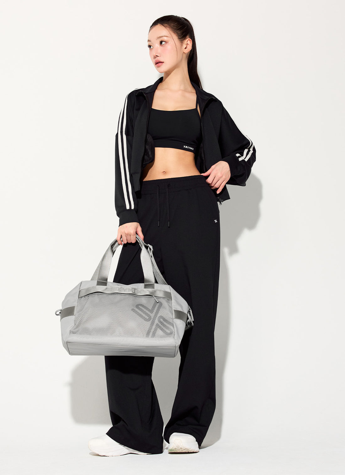 Comfort Tension Basic Wide Pants - Black
