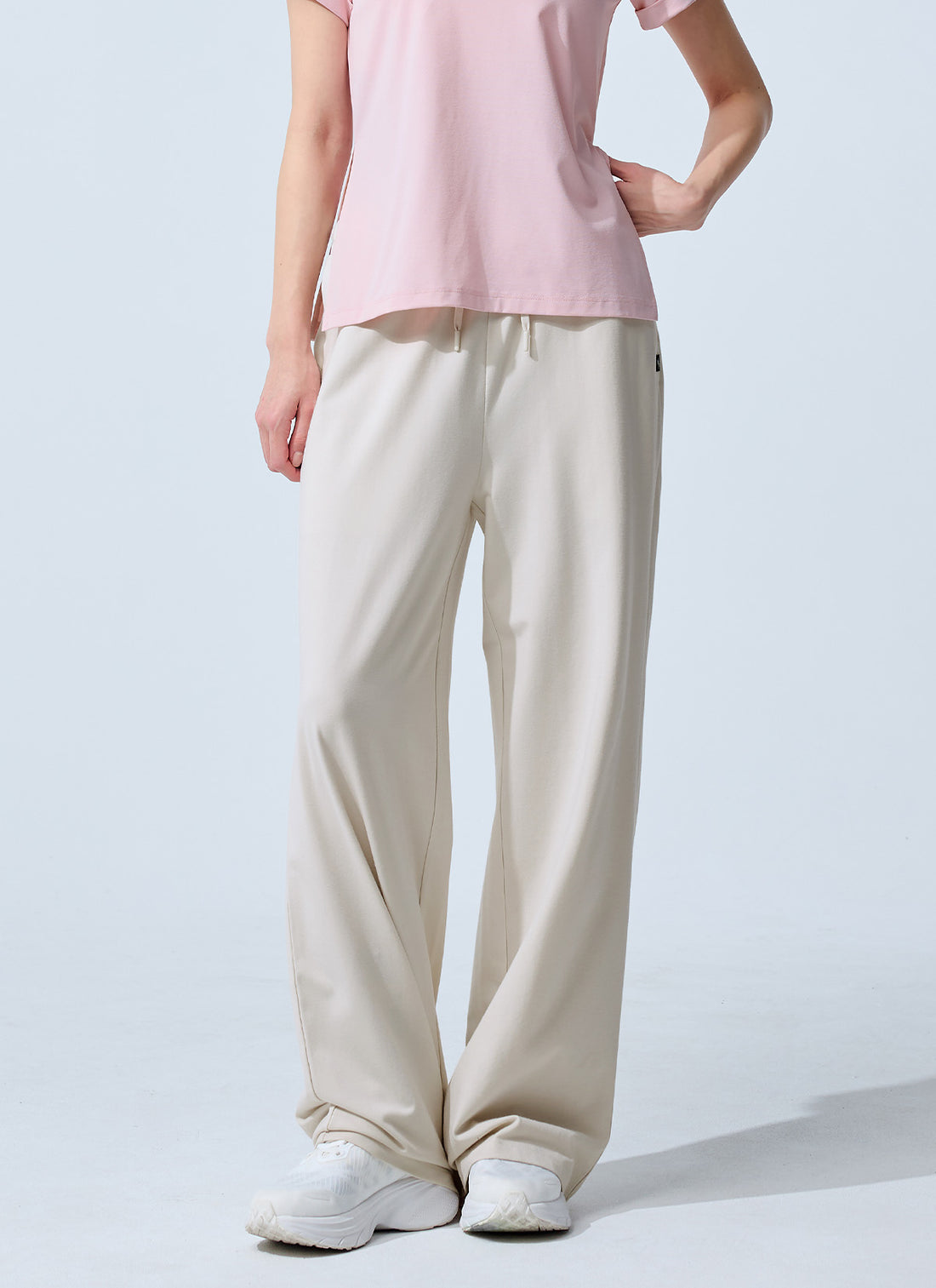 Soft Modal Wide Pants - Moonlit Beige