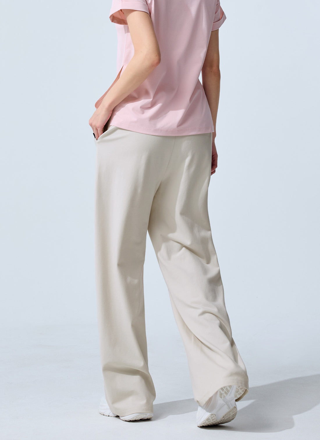 Soft Modal Wide Pants - Moonlit Beige