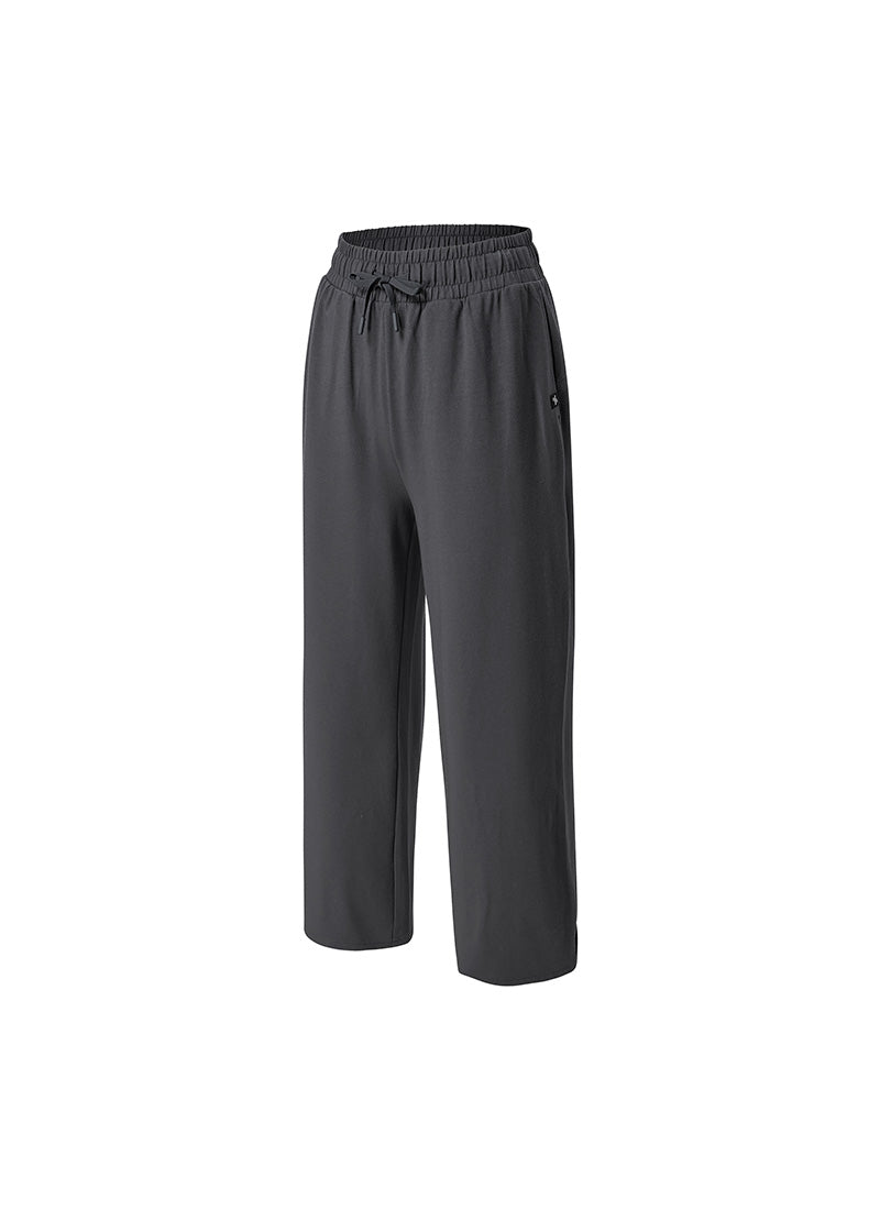 Soft Modal Wide Pants - Smoky Charcoal